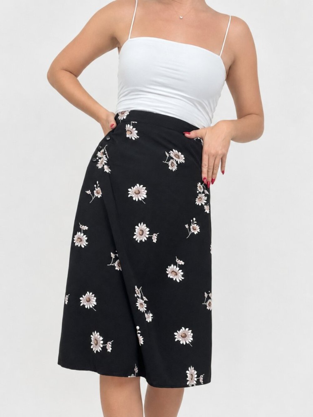 Vintage Mac & Jac  Women's Black Skirt 90's